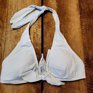 Loft stripe bikini top, size M